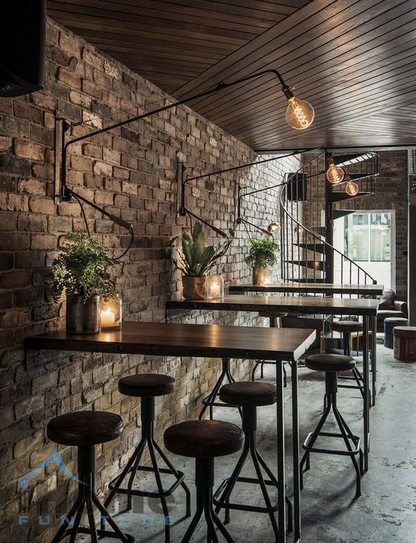 thiết kế quán cafe phong cách vintage